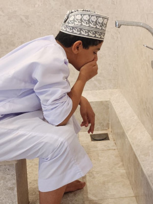 wudu setp 4: washing mouth